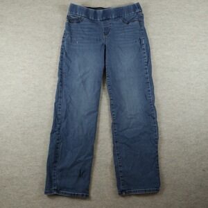 Nine West Heidi Jeans 8 Straight Leg Modern Pull-On Comfort Denim Blue